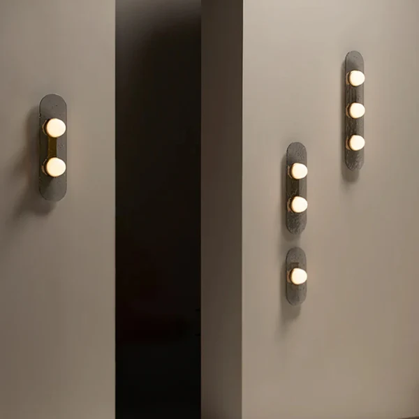 Glödra Minimalistische Glazen Wandlamp Met Meerdere Lichtpunten