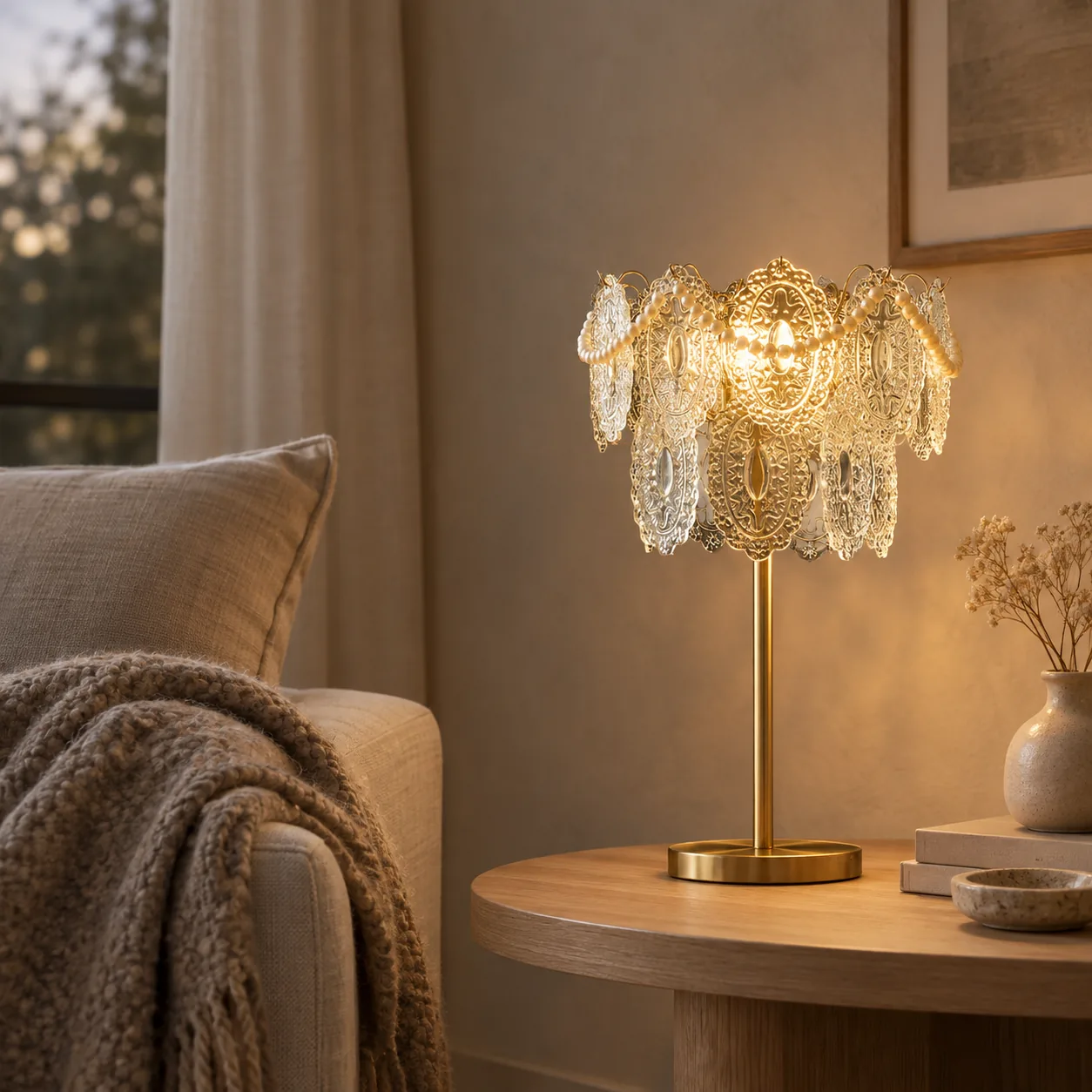 Glitra Faceted Kristallen Sfeer LED Tafellamp