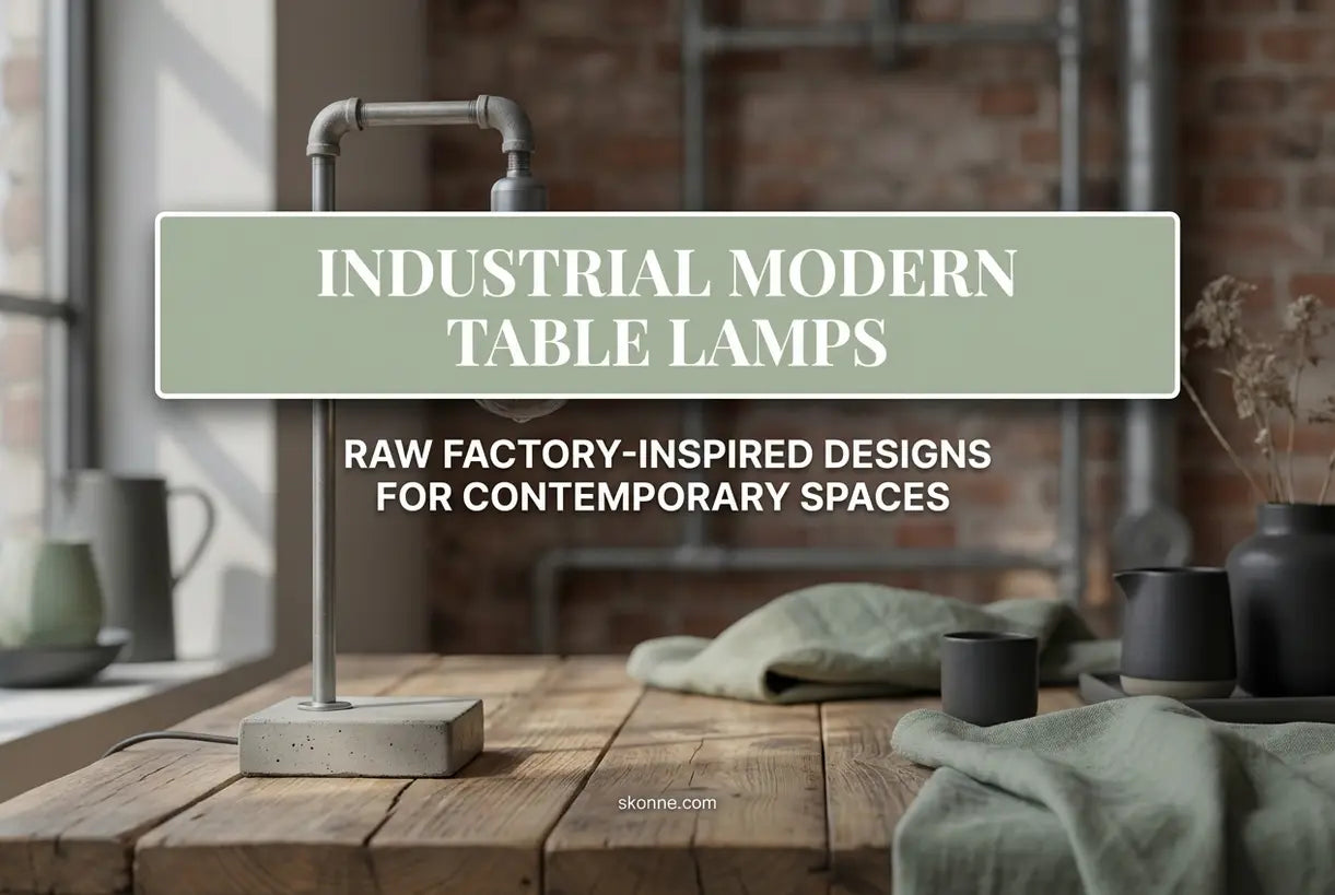 Industriële Moderne Tafellampen: Ruwe, op de Fabriek Geïnspireerde Ontwerpen voor Hedendaagse Interieurs