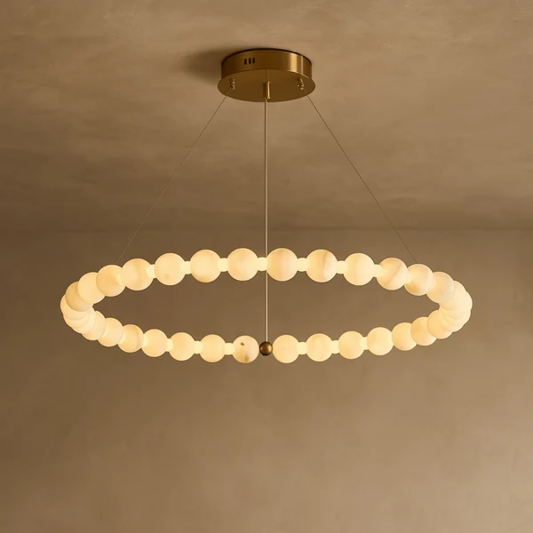 Glorin Albast Marmeren Ring Kroonluchter Lamp