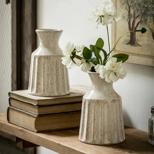 Lervik Vintage Keramische Vaas Scandinavische Woondecoratie