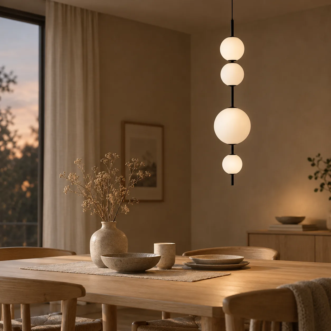 Gloda Moderne Witte Glazen Bol LED Hanglamp