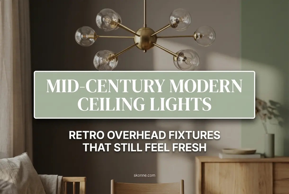 Mid-Century Moderne Plafonnières: Retro Plafondarmaturen Die Nog Steeds Fris Aanvoelen