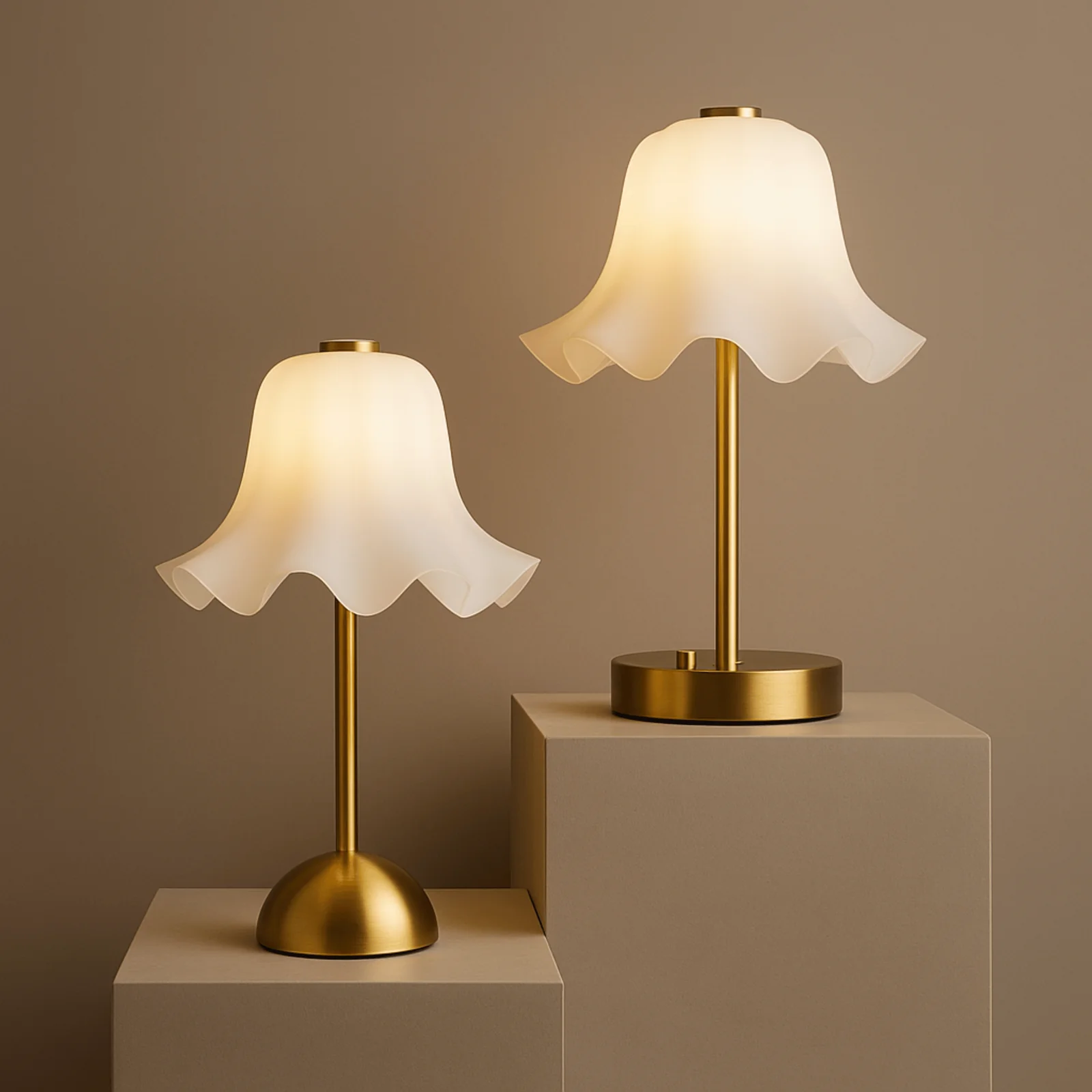 Blomvik Rechargeable LED Flower Table Lamp Dimmable, Lamps, Sculptural Touch