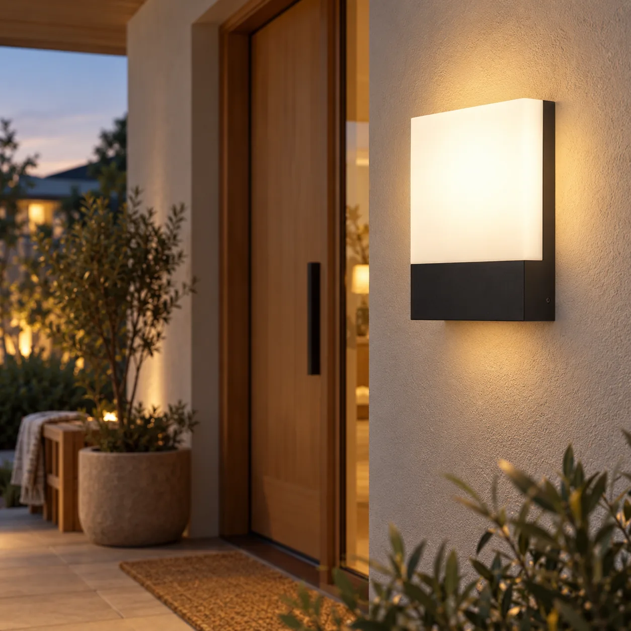 Vaktre Waterdichte Vierkante LED Buitenwandlamp