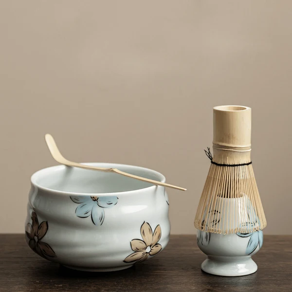 Hvisk Ceramic Matcha Set Cherry Blossom 4-Piece