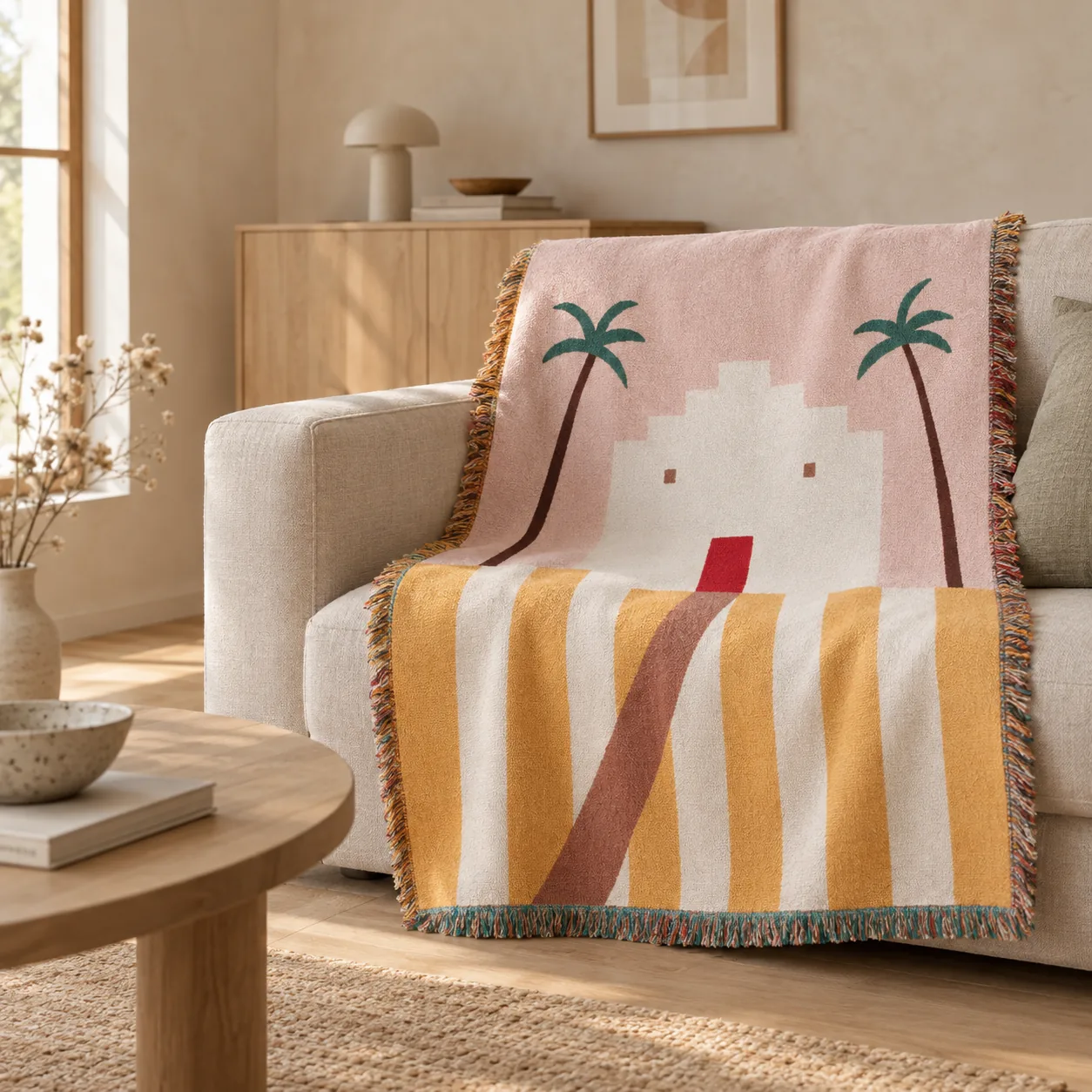 Stranda Retro Boho Katoenen Plaid 130x160 cm