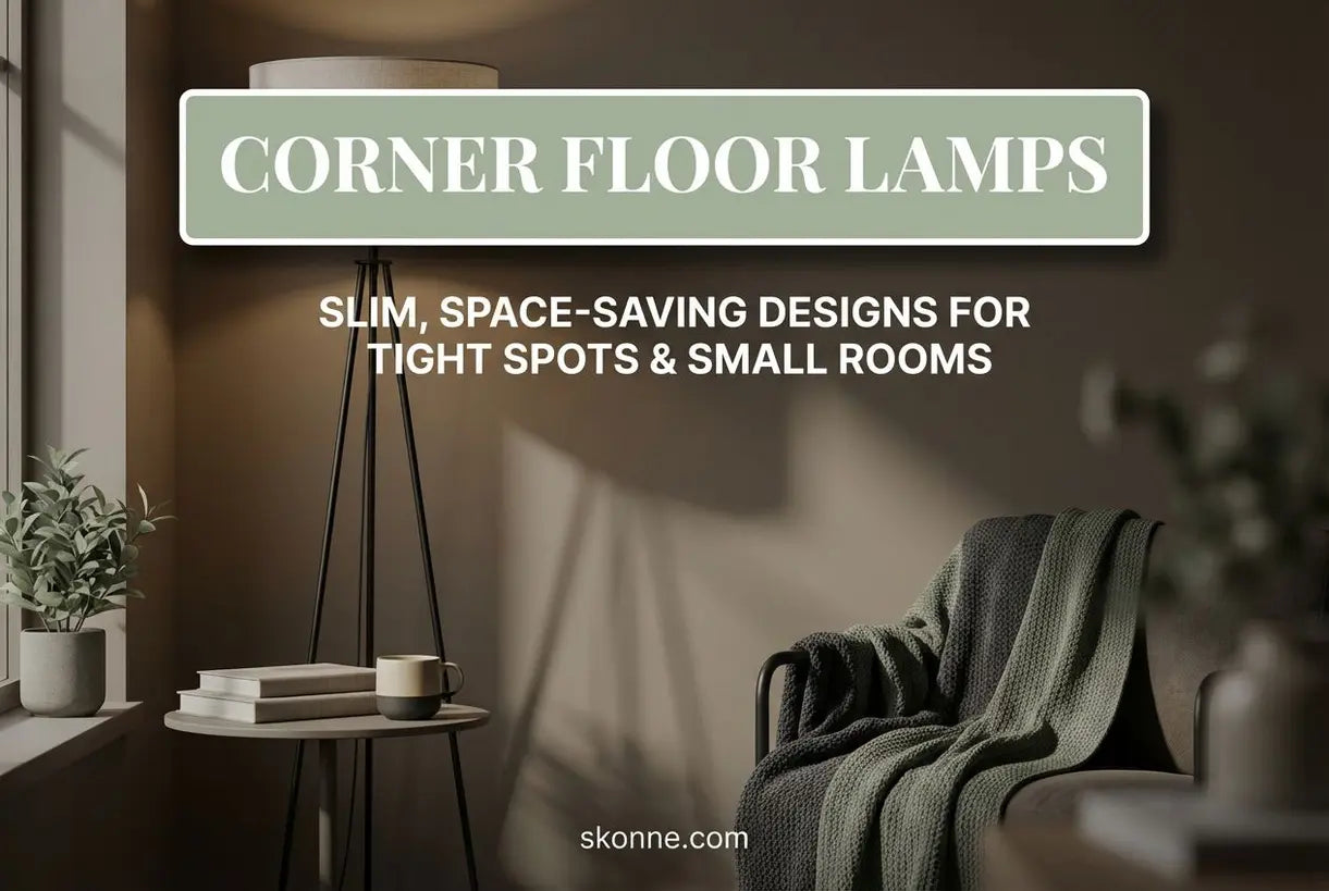 Hoekvloerlampen: Slanke, ruimtebesparende ontwerpen voor krappe plekken en kleine kamers