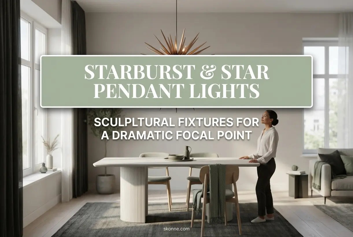 Starburst & Ster Hanglampen: Sculpturale Armaturen voor een Dramatisch Middelpunt