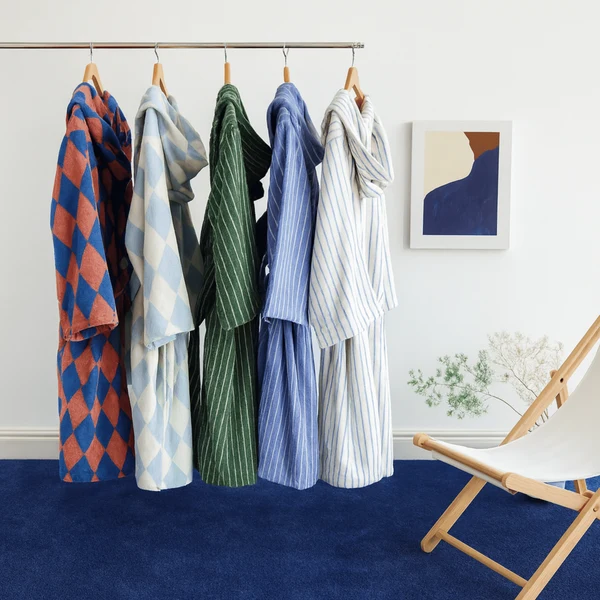 Randvik 100% Organic Cotton Jacquard Bathrobe