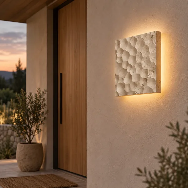 Stenvei Natuursteen IP65 LED Buitenwandlamp