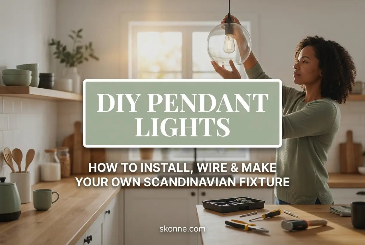 DIY Hanglampen: Hoe je ze installeert, bedraadt en je eigen armatuur maakt