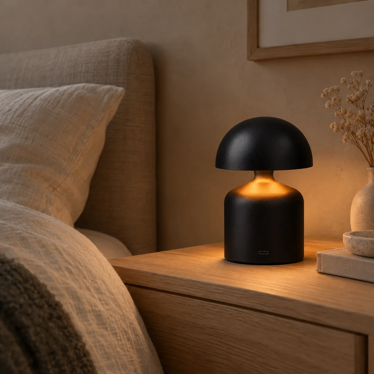 Kveld Draadloze Aanraaklamp met 3 Kleurmodi