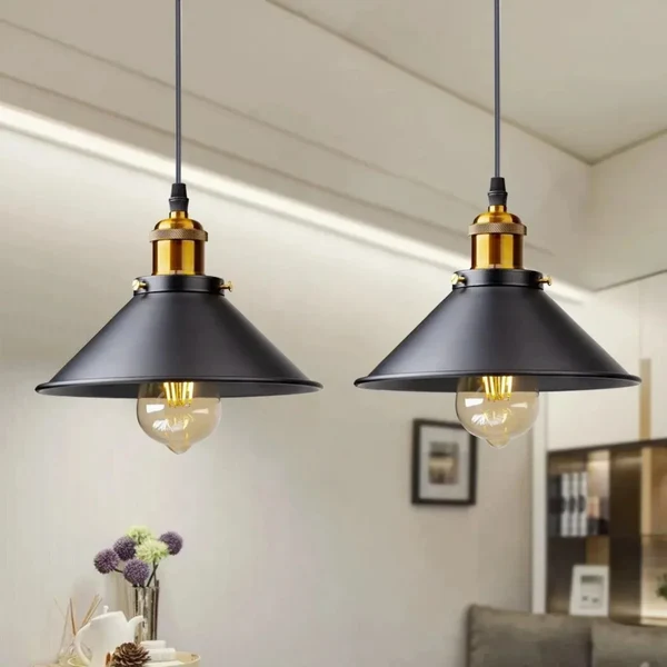 Kveld Retro Iron Pendant Lamp for Loft Spaces