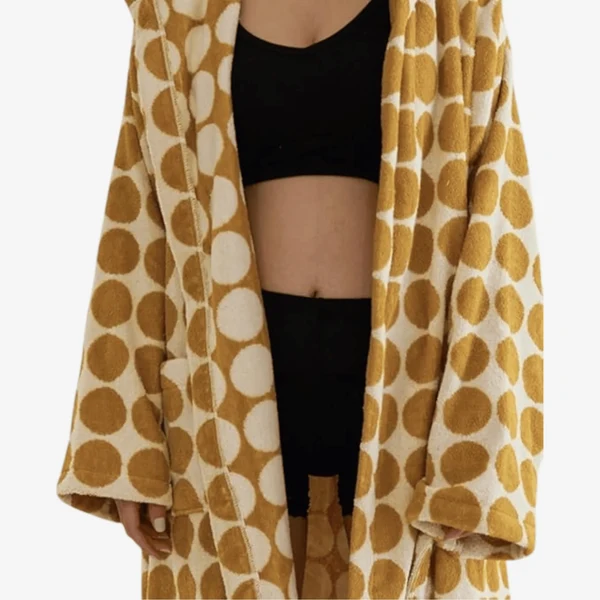 Dova Hotel-Style Organic Cotton Jacquard Robe