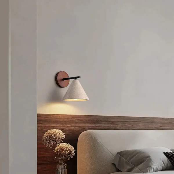 Torva Gele Travertin Natuursteen Wandlamp