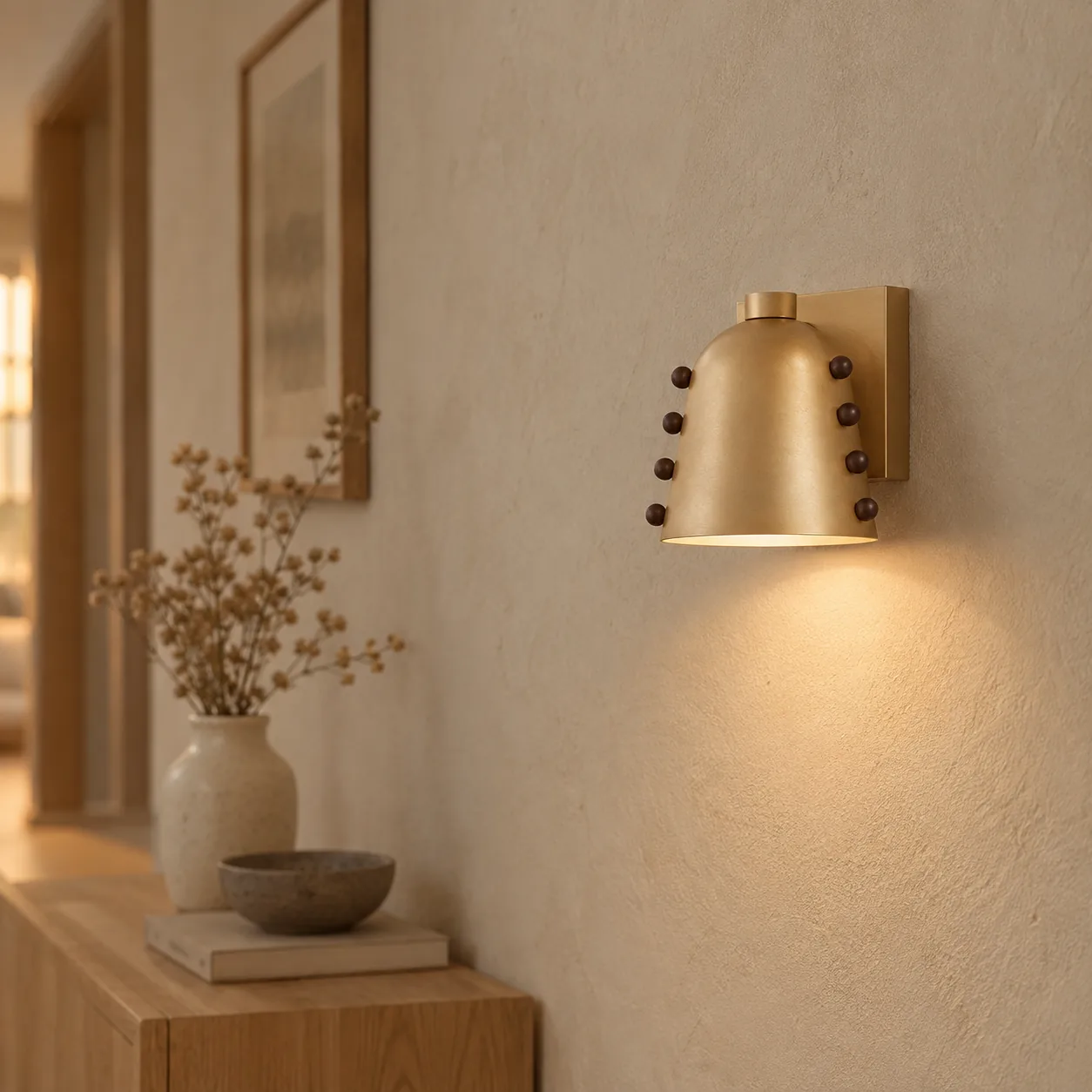 Glodbu Massief Koperen Retro Hoefijzer Wandlamp