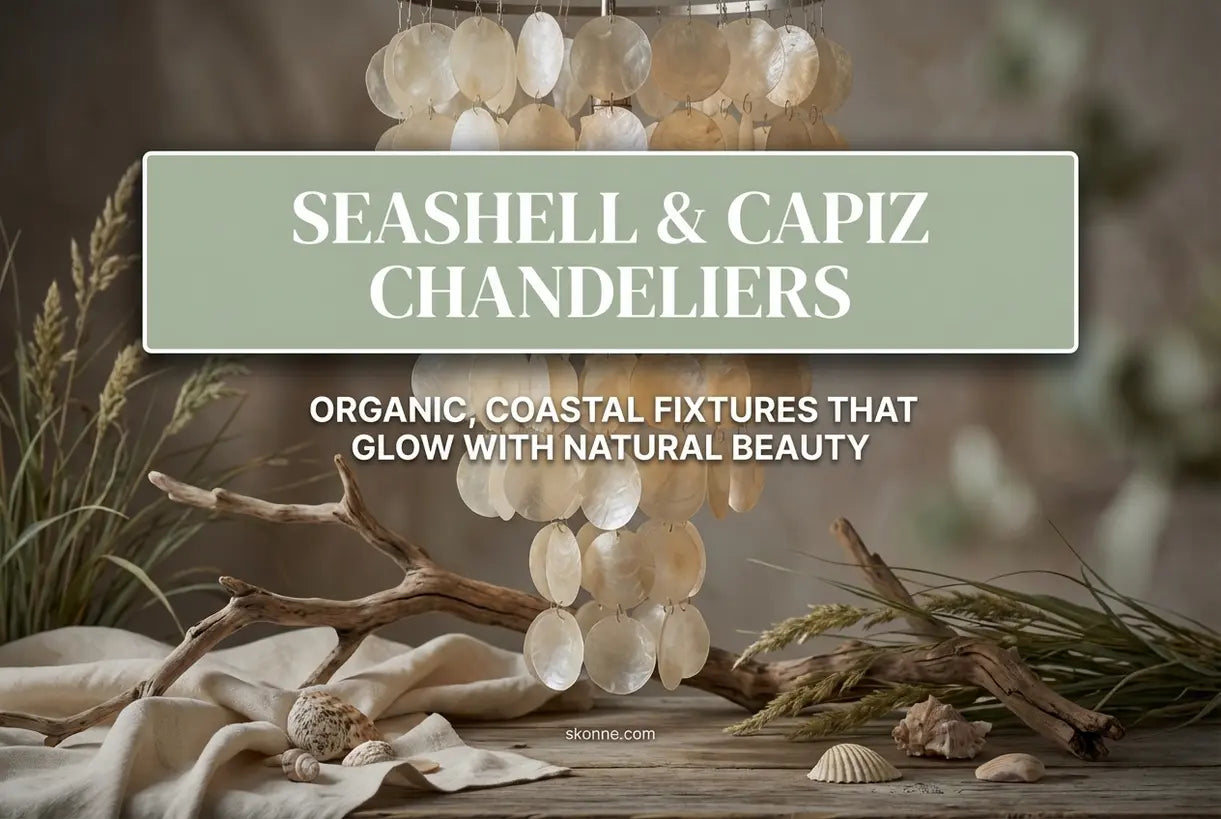 Schelpen & Capiz Kroonluchters: Organische, Kustarmaturen Die Gloeien van Natuurlijke Schoonheid