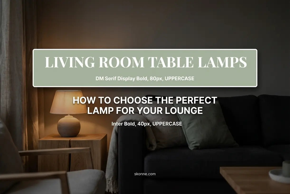 Tafellampen voor de Woonkamer: Zo Kiest u de Perfecte Lamp voor Uw Zithoek