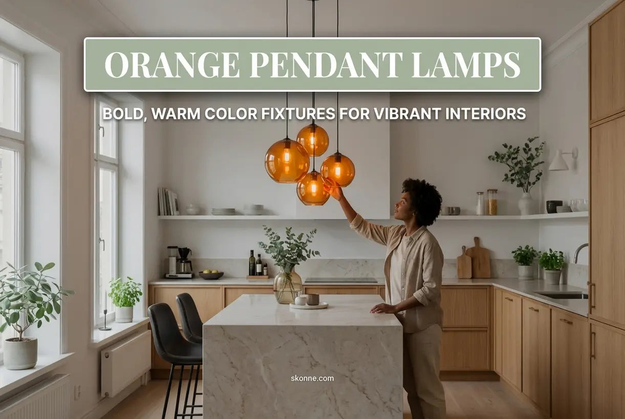 Oranje Hanglampen: Gedurfde, Warme Kleurarmaturen voor Levendige Interieurs