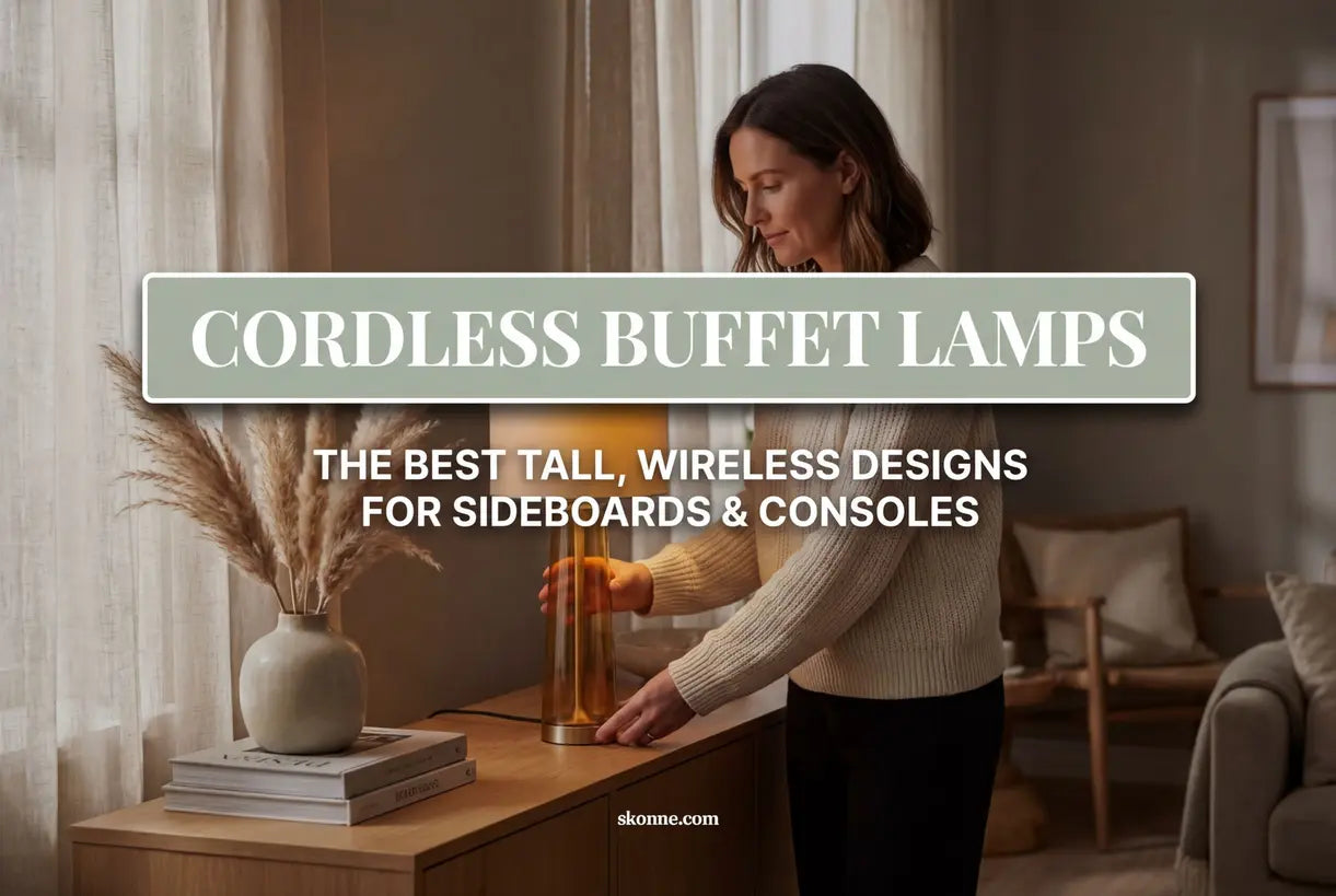 Draadloze Buffetlampen: De Beste Hoge, Snoerloze Ontwerpen voor Dressoirs & Consoles