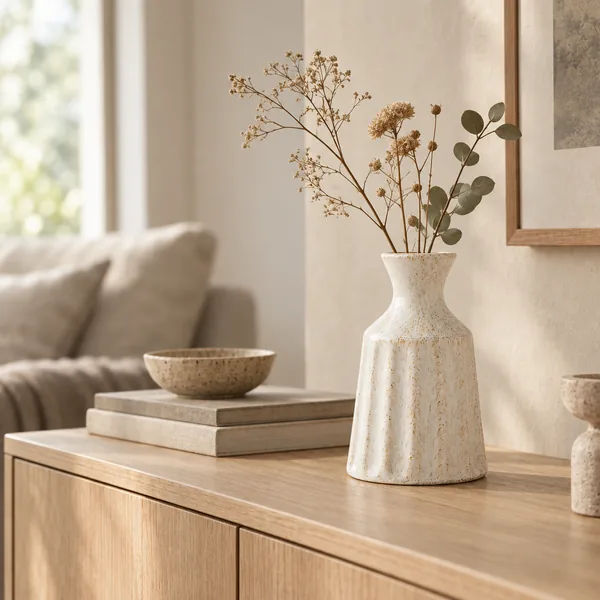 Lervik Vintage Keramische Vaas Scandinavische Woondecoratie