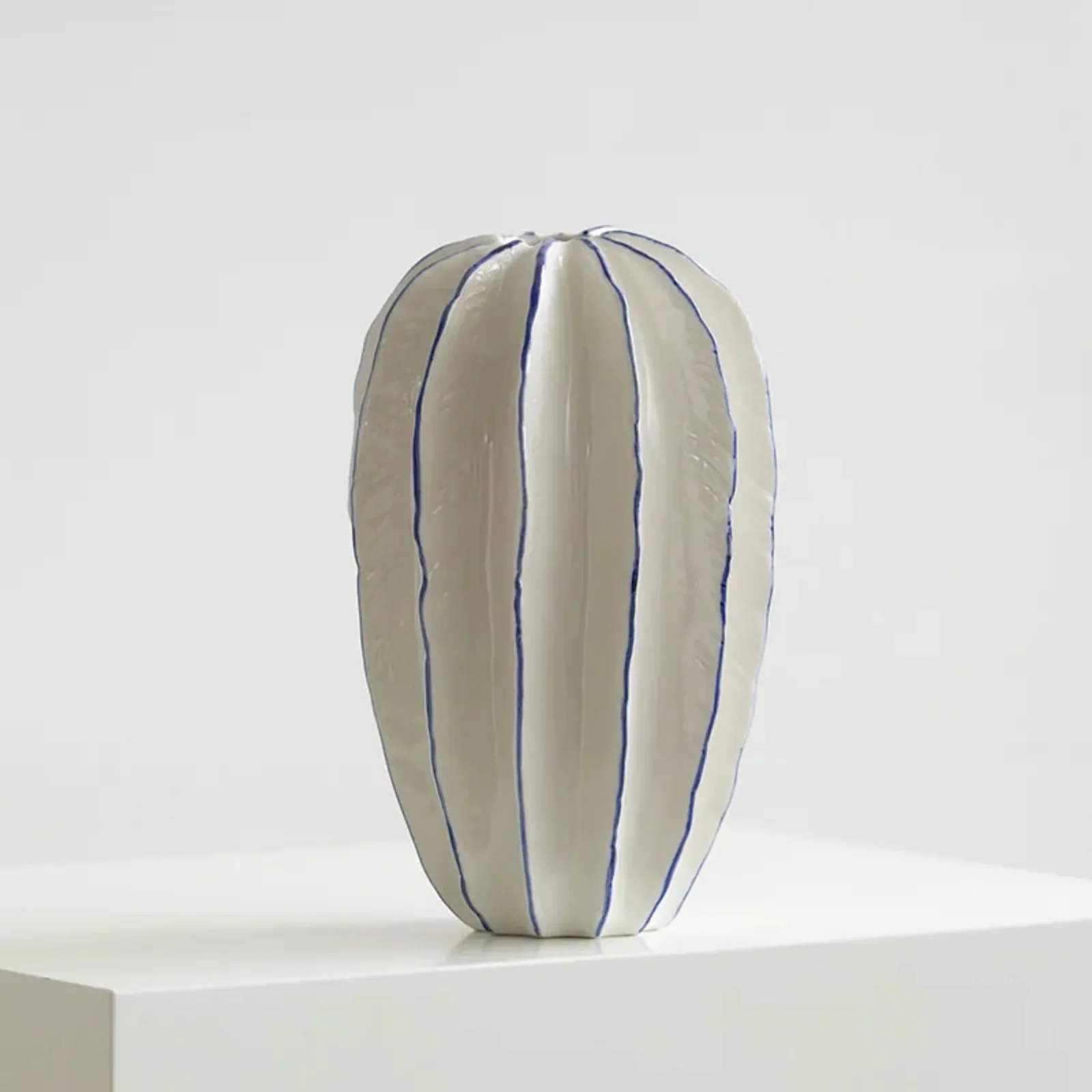 Blomra Sculptural Porcelain Vase for Nordic Decor, Vases, Handcrafted