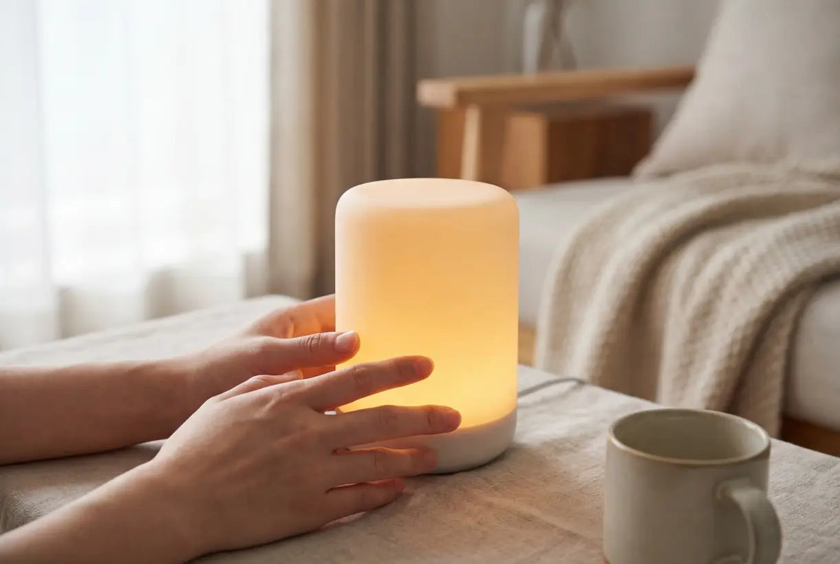 Met aanraakbediening draadloze lamp met warm oplaadbaar LED-licht perfect voor nachtkastje of woonkamer