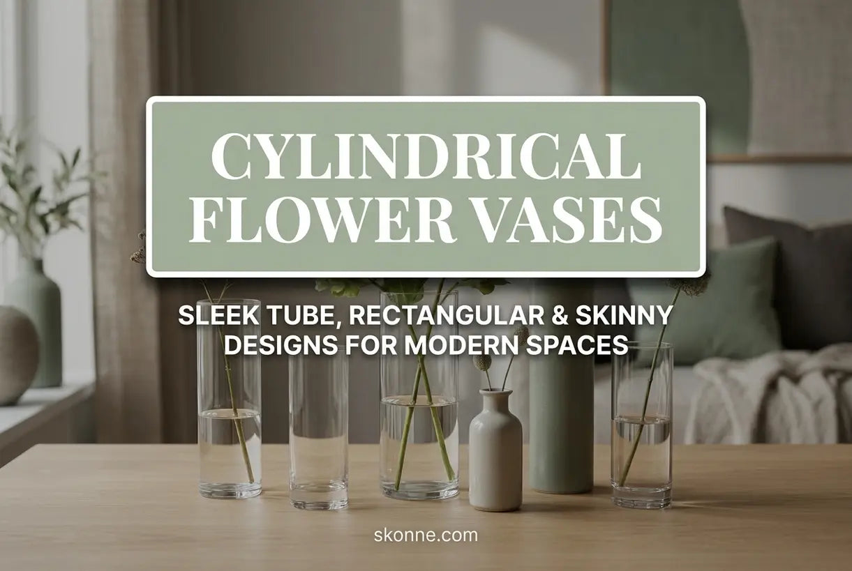 Cilindervormige Bloemvazen: Strakke Buisvormige, Rechthoekige & Smalle Ontwerpen voor Moderne Ruimtes