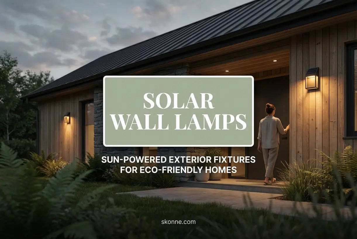Buitenmuurlampen op Zonne-energie: Zonneaangedreven Buitenarmaturen voor Milieuvriendelijke Huizen