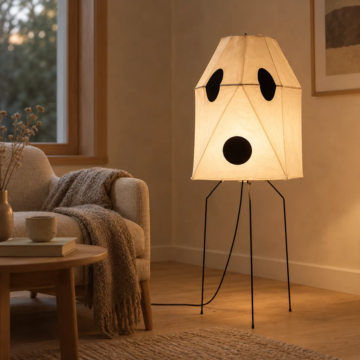 Stillvei Wabi-Sabi Rijstpapier Vloerlamp 145 cm