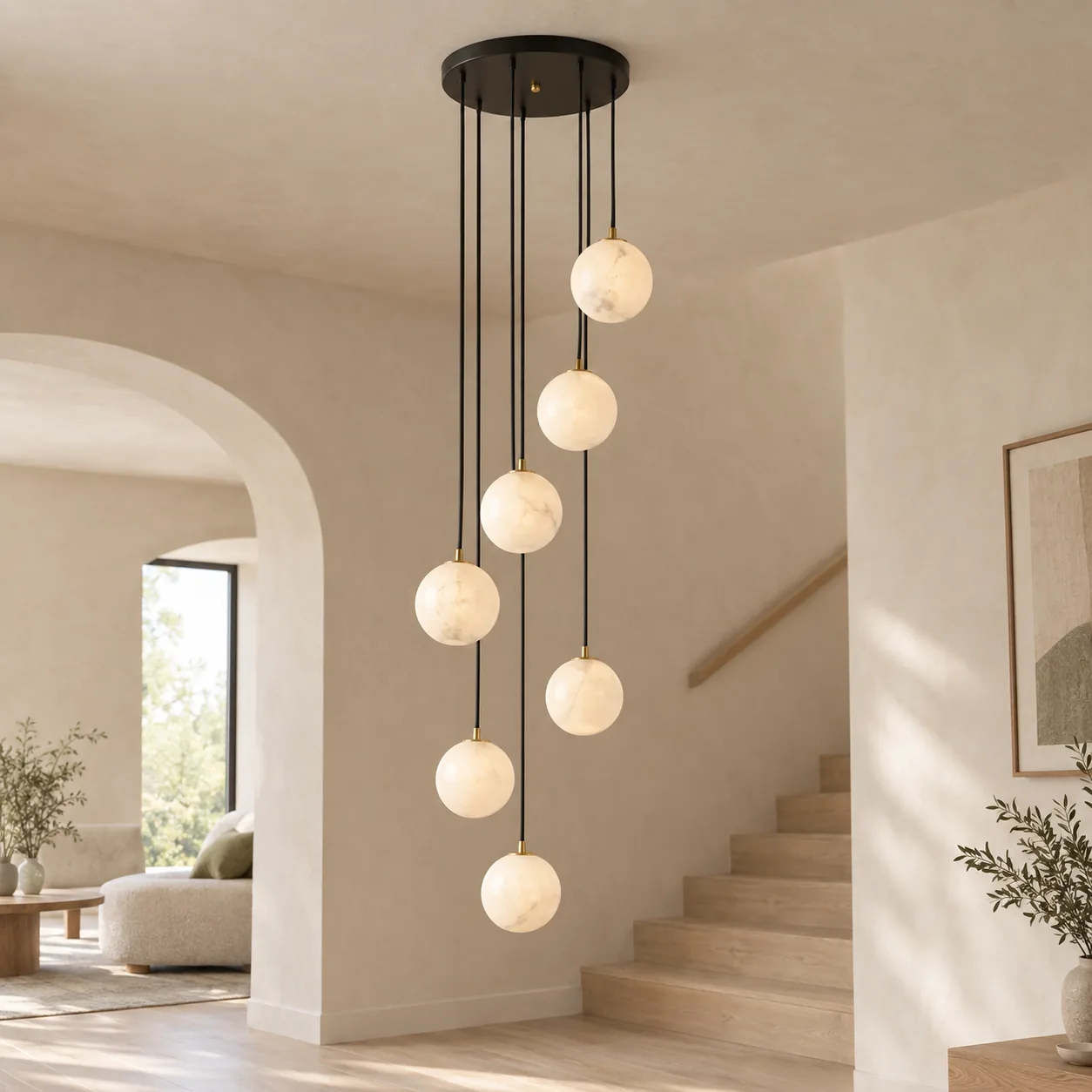 Stigna Acryl Bol Moderne Trap Kroonluchter