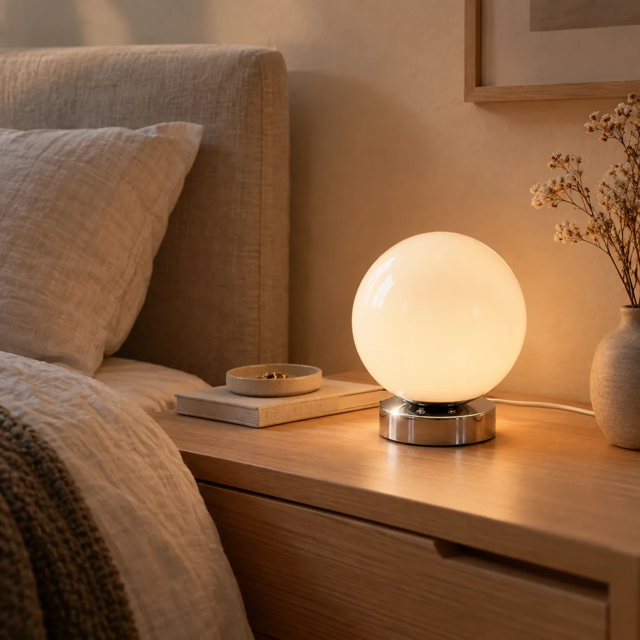 Kula Touch Dimbaar Vintage Glazen Tafellamp