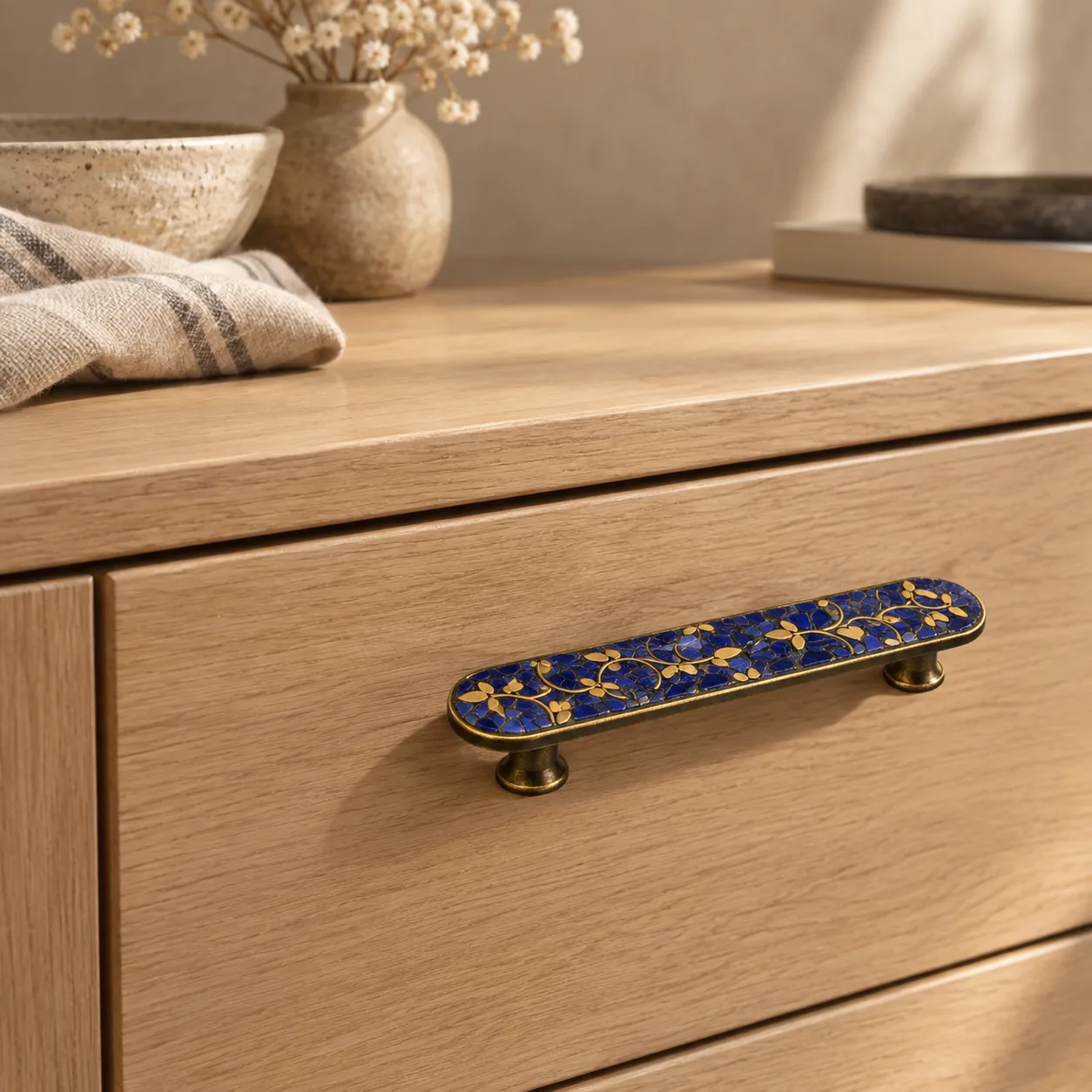 Grova Artisan Messing Kastgrepen en Knoppen