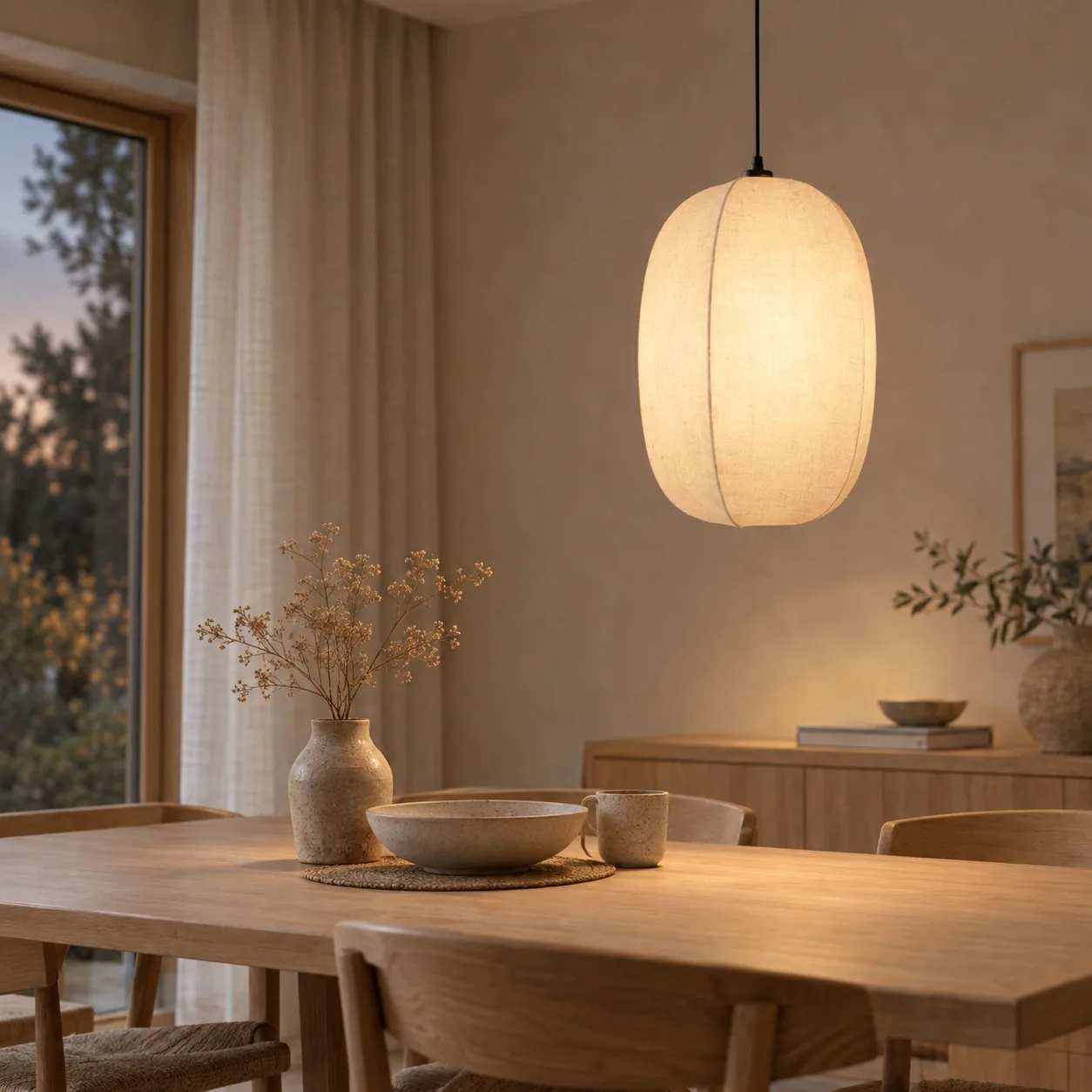 Driva Linnen Lantaarn Hanglamp Warme Ambiance