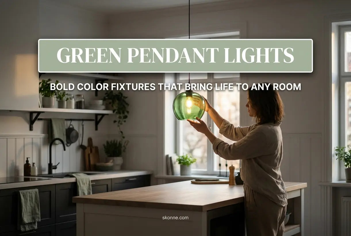 Groene hanglampen: Kleurrijke armaturen die elke kamer tot leven brengen