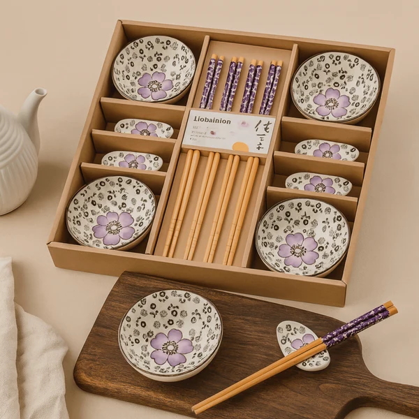 Kirsja Cherry Blossom Ceramic Dinnerware Set