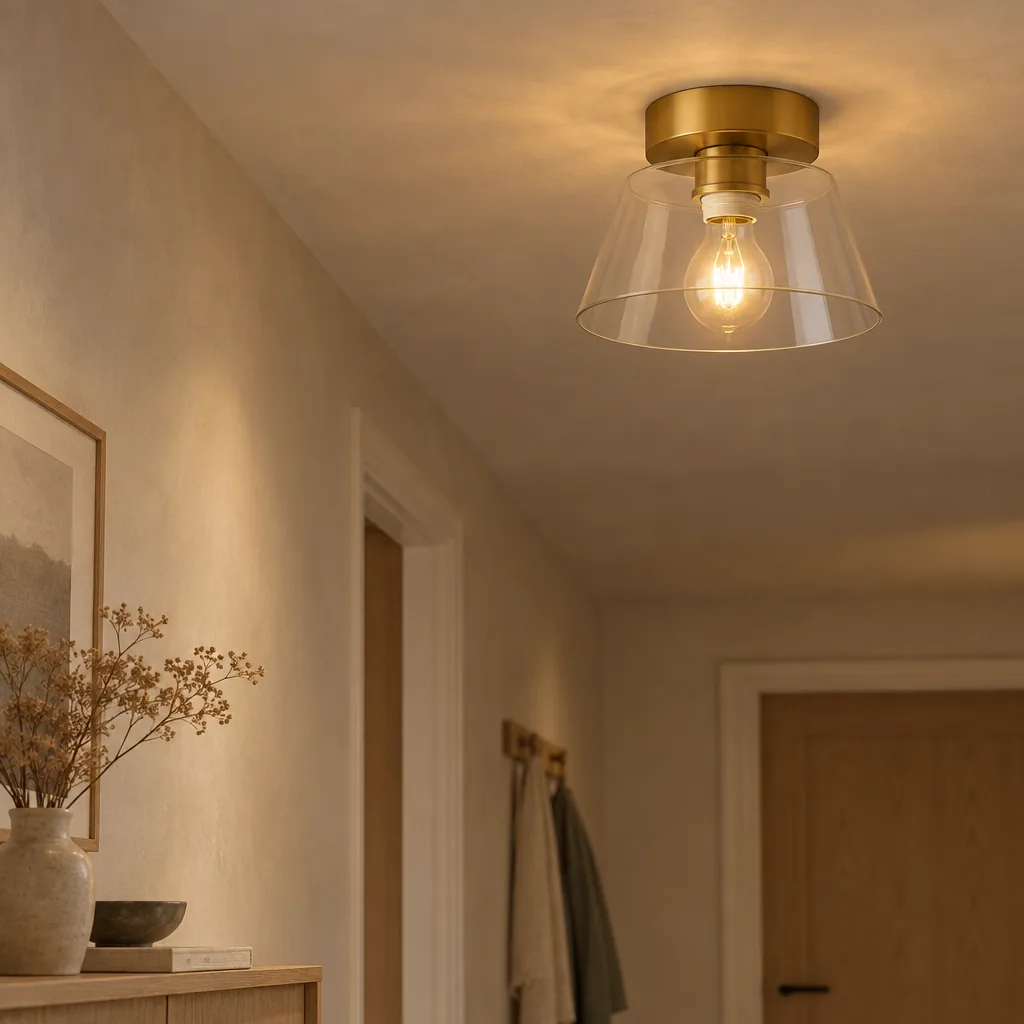 Klara Nordic glazen plafondlamp voor interieurs
