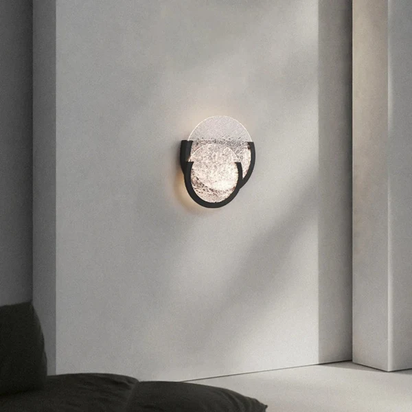 Klarvind Vintage Glazen Acryl Wandlamp