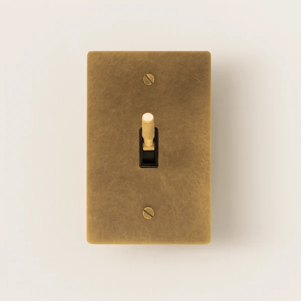 Knappa UL Certified Brass Toggle Switch Panel