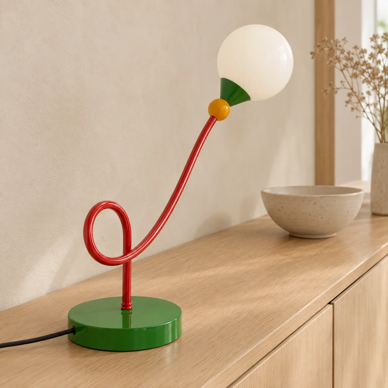 Farglo Macaron Retro Bauhaus Glazen Tafellamp