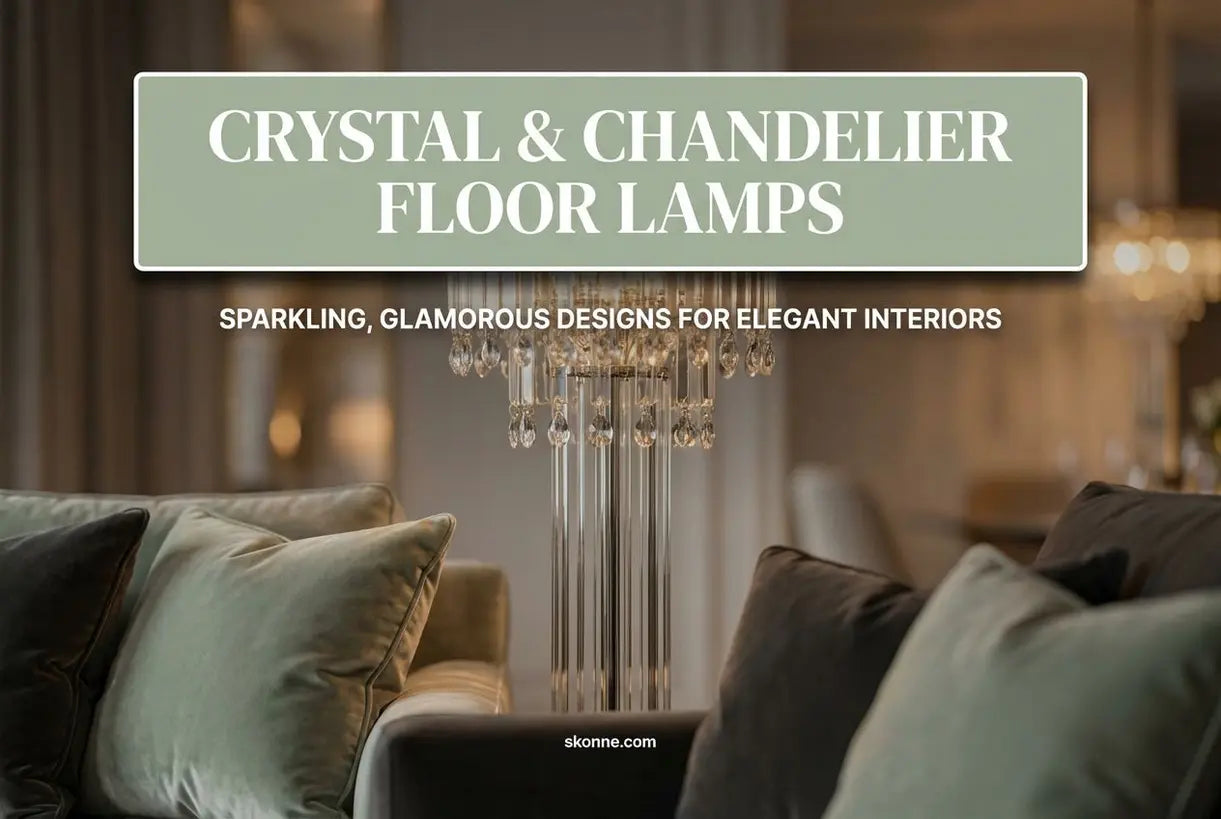Kristallen & Kroonluchter Vloerlampen: Sprankelende, Glamoureuze Ontwerpen voor Elegante Interieurs