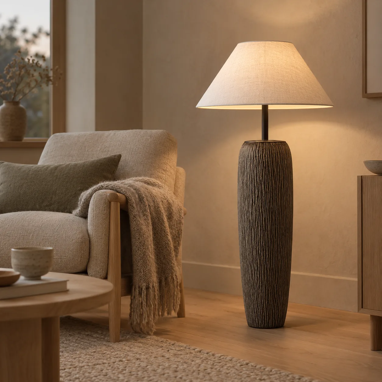 Vasten Artisan Japanse Keramische Vloerlamp