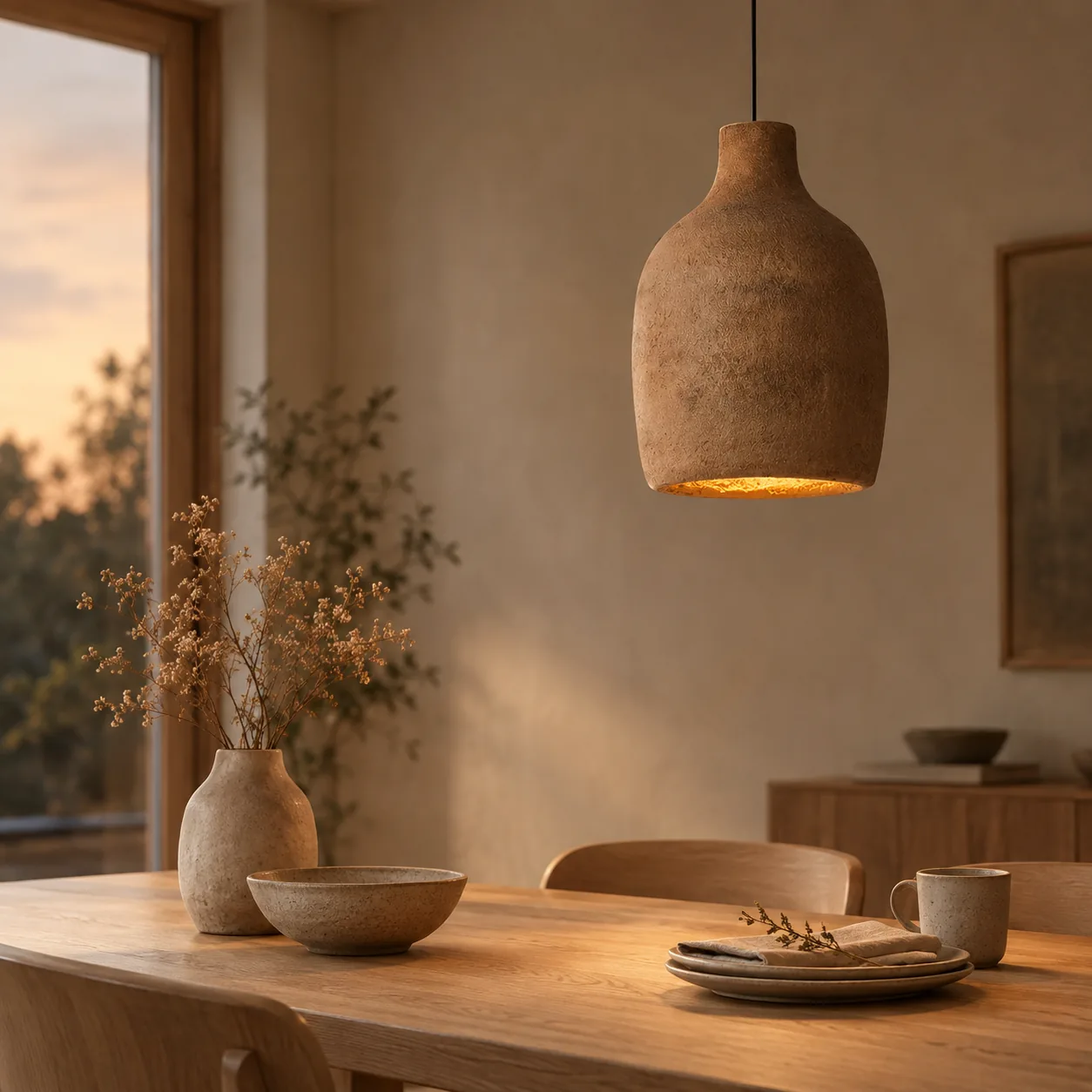 Kvelda Moderne Hars Hanglamp voor Eetkamer