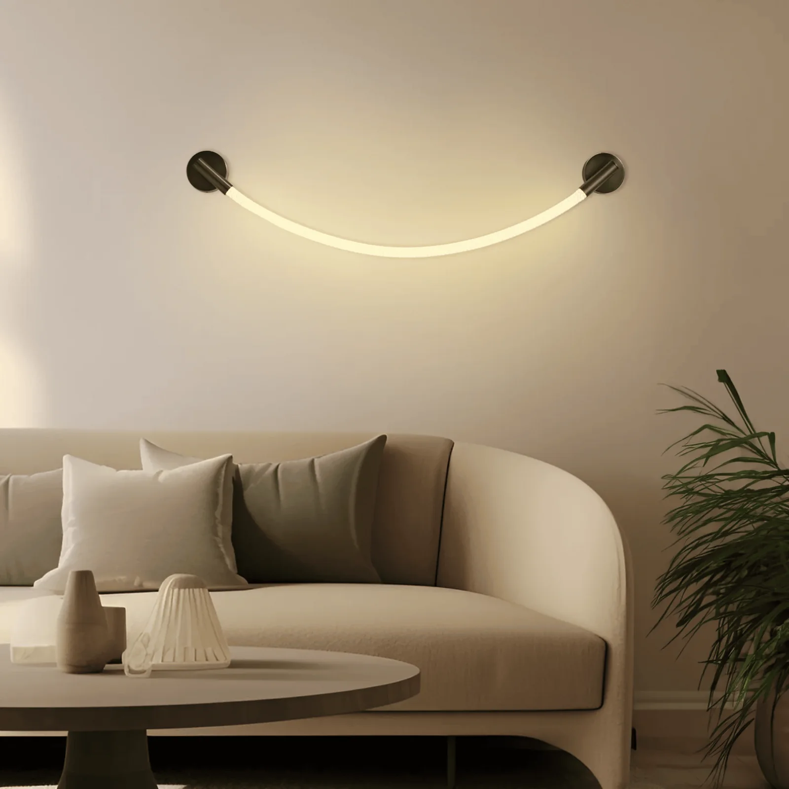 Linnea Modern Dimmable LED Wall Light Sconce Black, Fixtures, Nordic