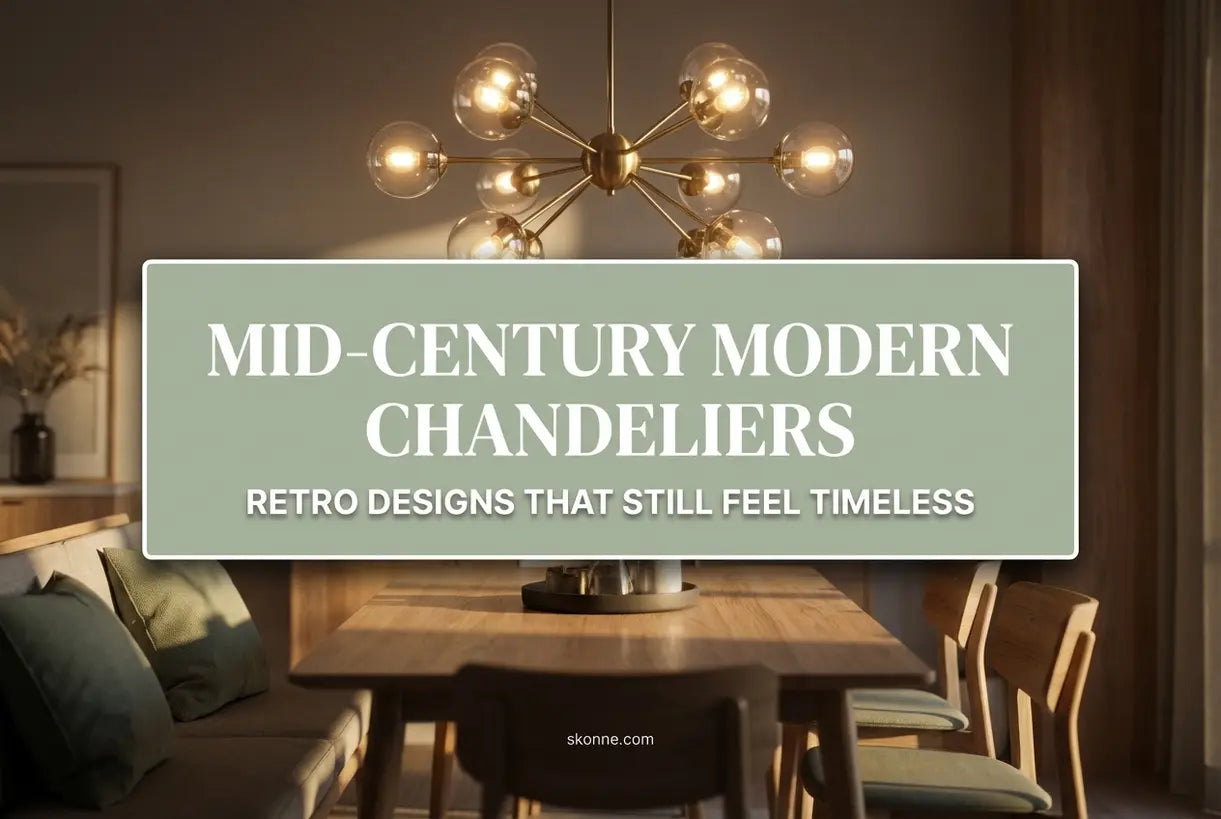 Mid-century moderne kroonluchters: retromodellen die nog steeds tijdloos aanvoelen