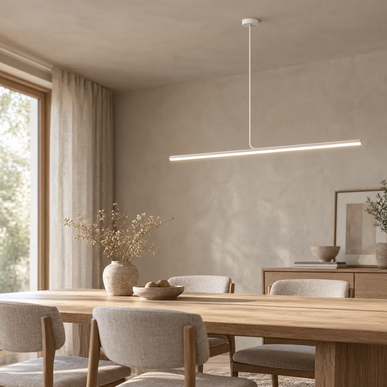 Linje Nordic LED Lineaire Hanglamp voor Eetkamer